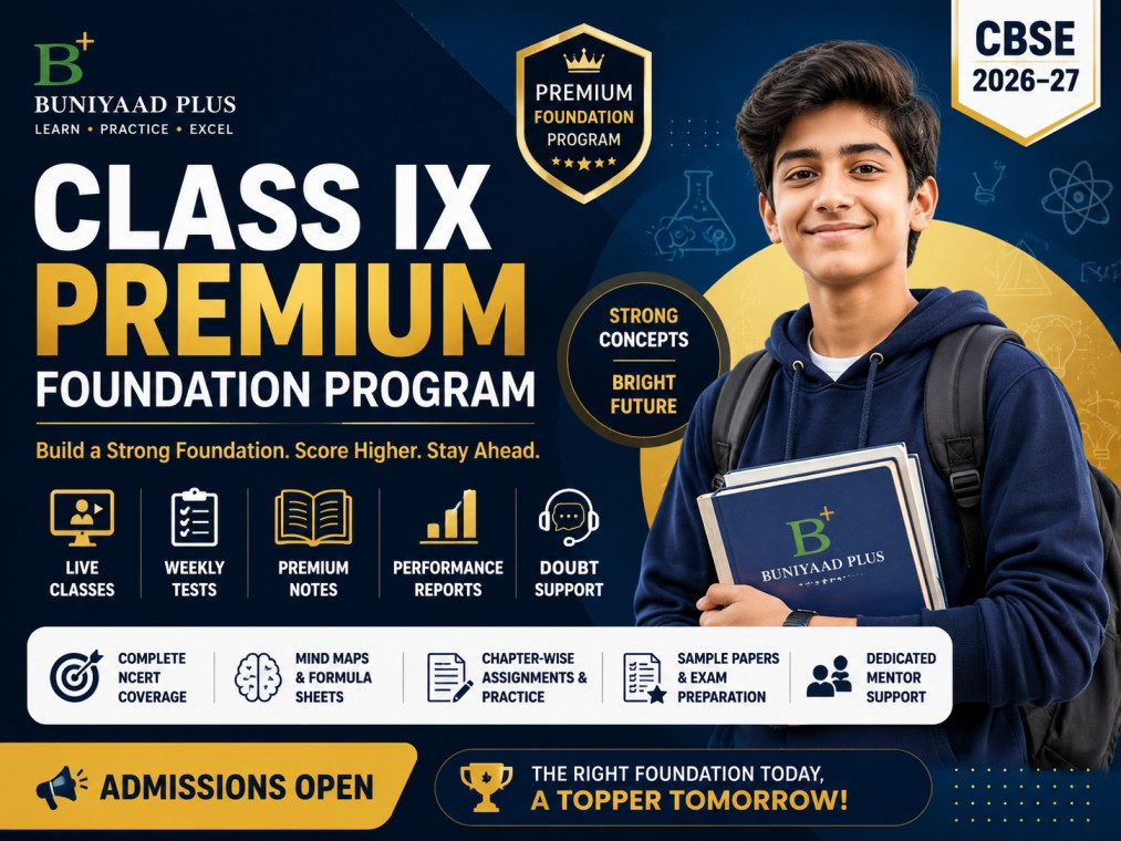 Buniyaad Plus Class IX Premium Foundation Program (2026–27)